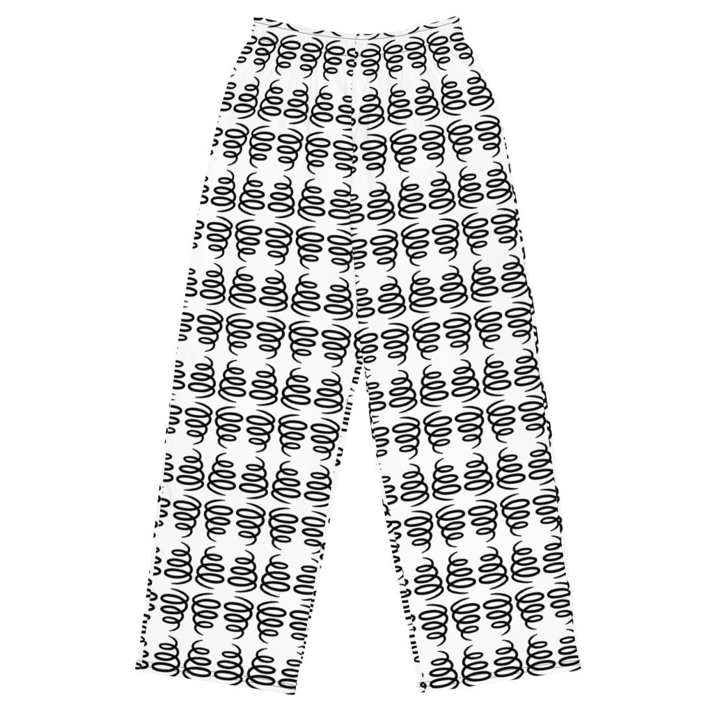 All-over print unisex wide-leg pants